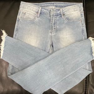 Articles of society never worn fringed jeans